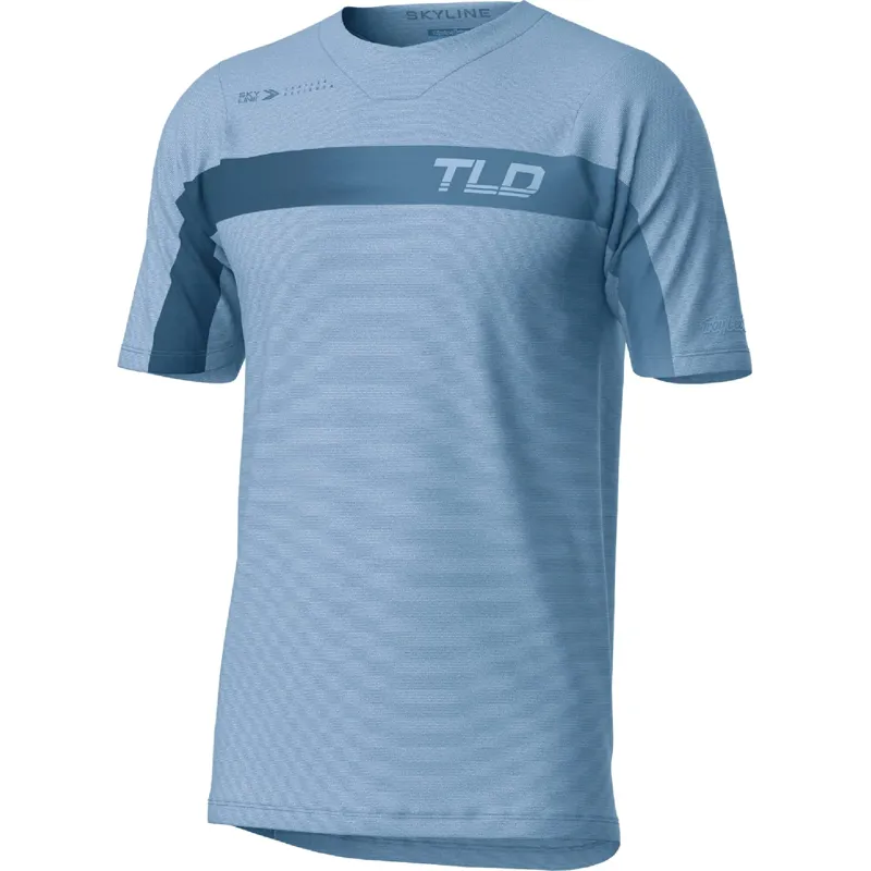 Troy Lee Designs Skyline Men's Short Sleeve Jersey - Jet Fuel Slate Blue 4 Troy Lee Designs Skyline Men's Short Sleeve Jersey - Jet Fuel Slate Blue - Image 4