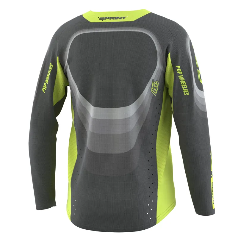 Troy Lee Designs Sprint Youth Long Sleeve Jersey - Reverb Charcoal 6 Troy Lee Designs Sprint Youth Long Sleeve Jersey - Reverb Charcoal - Image 6