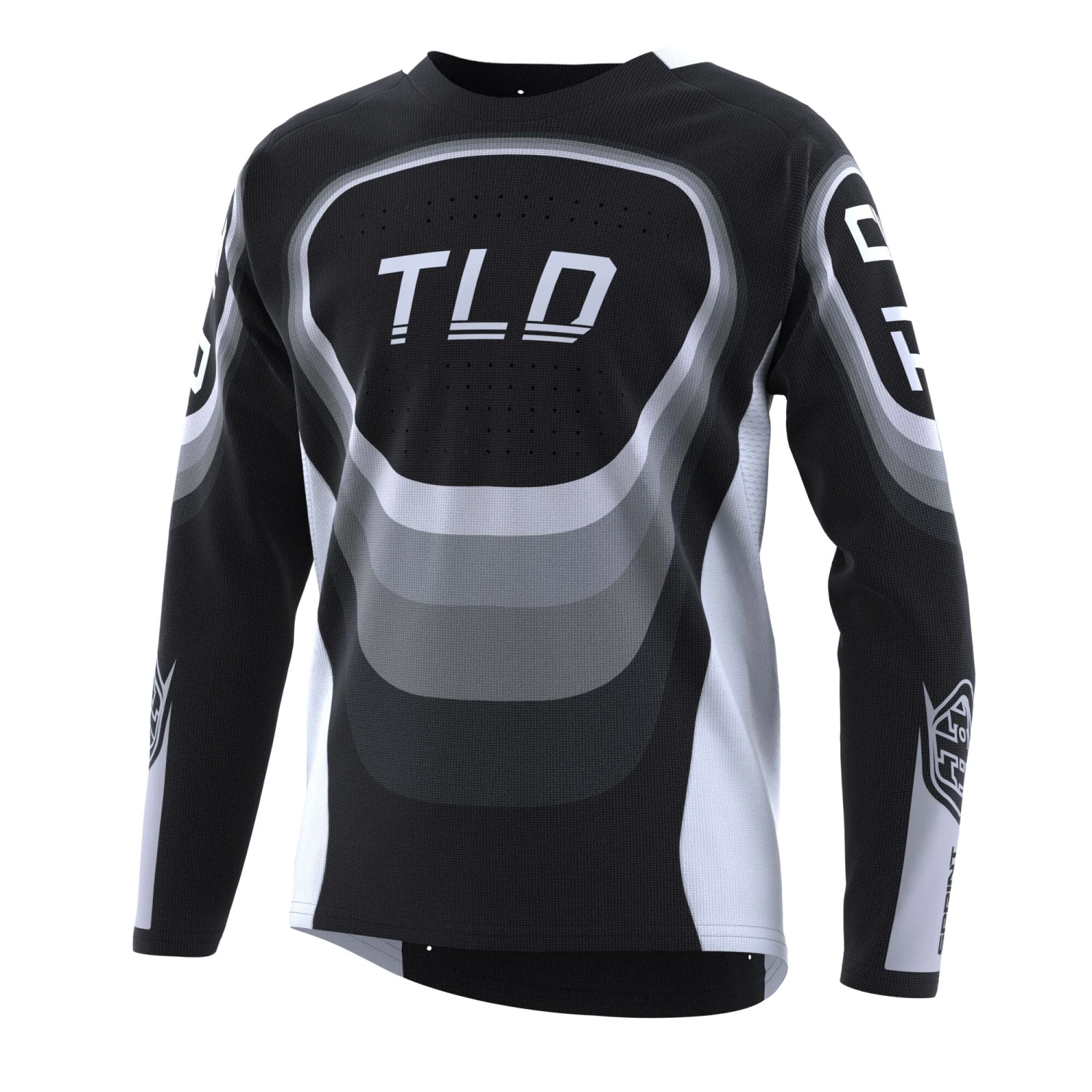 Troy Lee Designs Sprint Youth Long Sleeve Jersey - Reverb Charcoal 2 Troy Lee Designs Sprint Youth Long Sleeve Jersey - Reverb Charcoal - Image 2