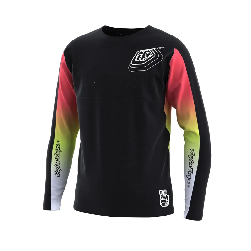 Troy Lee Designs Sprint Youth Long Sleeve Jersey - Reverb Charcoal 3 Troy Lee Designs Sprint Youth Long Sleeve Jersey - Reverb Charcoal - Image 3
