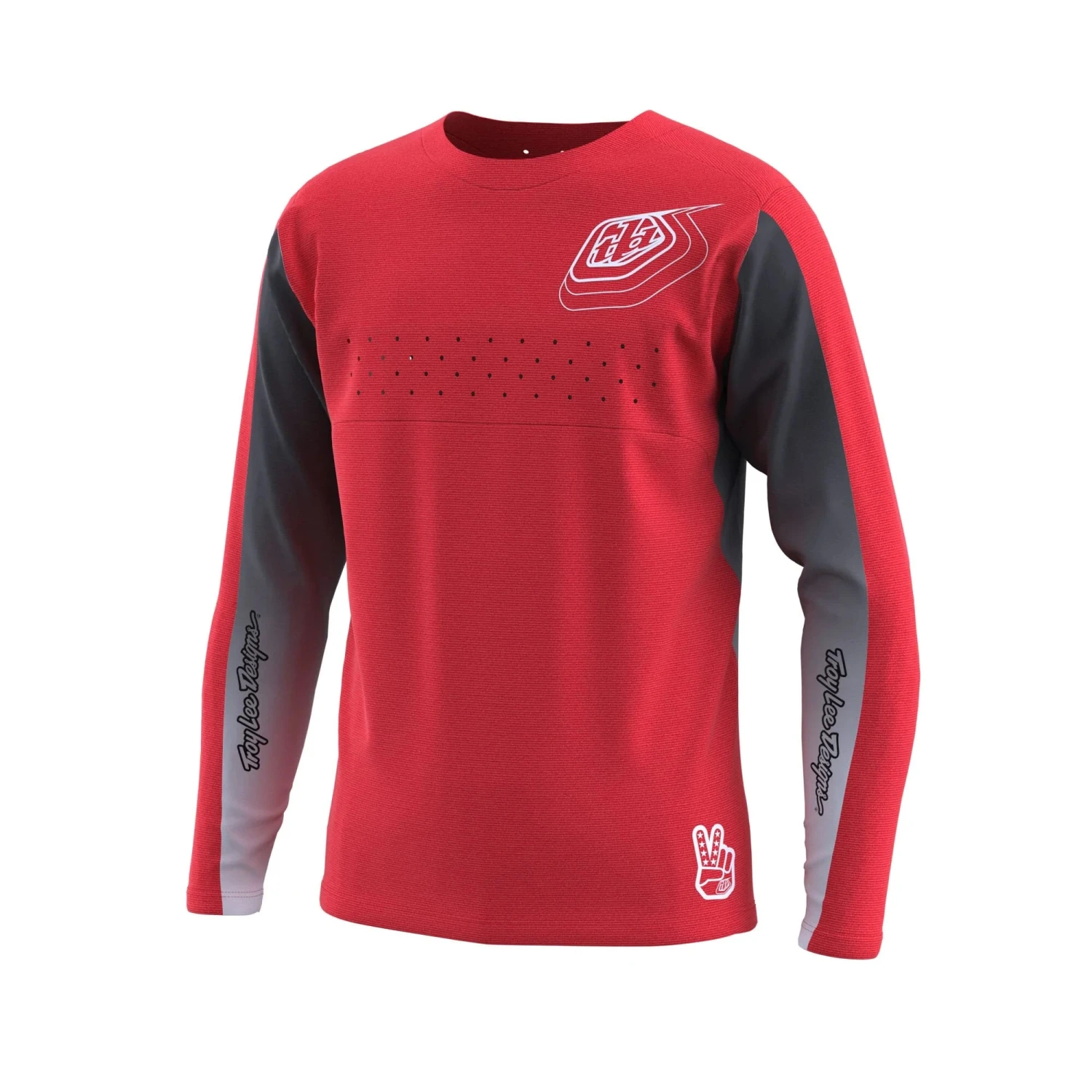 Troy Lee Designs Sprint Youth Long Sleeve Jersey - Reverb Charcoal 1 Troy Lee Designs Sprint Youth Long Sleeve Jersey - Reverb Charcoal
