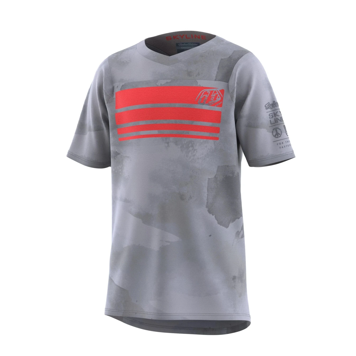 Troy Lee Designs Skyline Youth Short Sleeve Jersey - Half Dye Cement 3 Troy Lee Designs Skyline Youth Short Sleeve Jersey - Half Dye Cement - Image 3