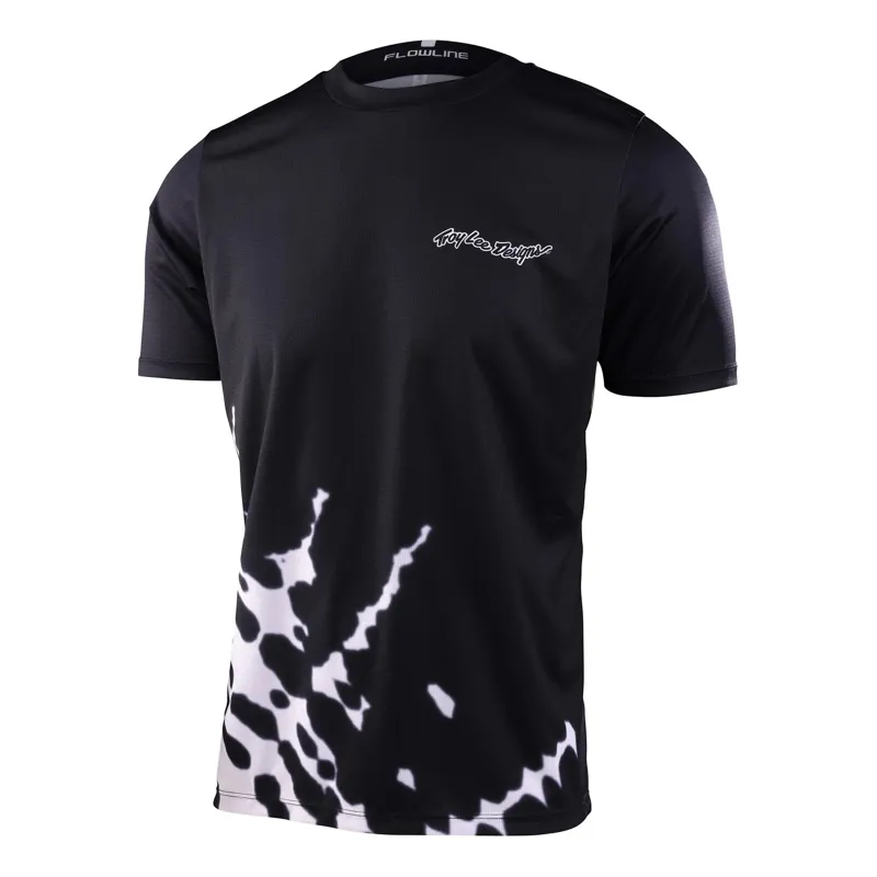 Troy Lee Designs Flowline Men's Short Sleeve Jersey - Big Spin Black 3 Troy Lee Designs Flowline Men's Short Sleeve Jersey - Big Spin Black - Image 3