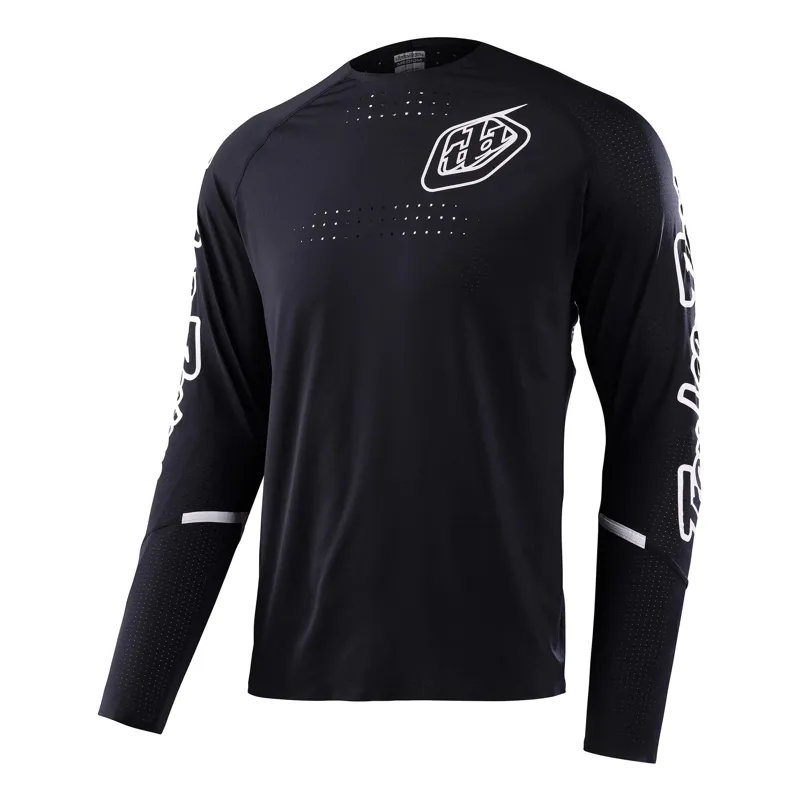 Troy Lee Designs Sprint Ultra Men's Long Sleeve Jersey - Mono Black 3 Troy Lee Designs Sprint Ultra Men's Long Sleeve Jersey - Mono Black - Image 3