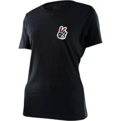 Troy Lee Designs Peace Out Women's Short Sleeve T-Shirt - Black