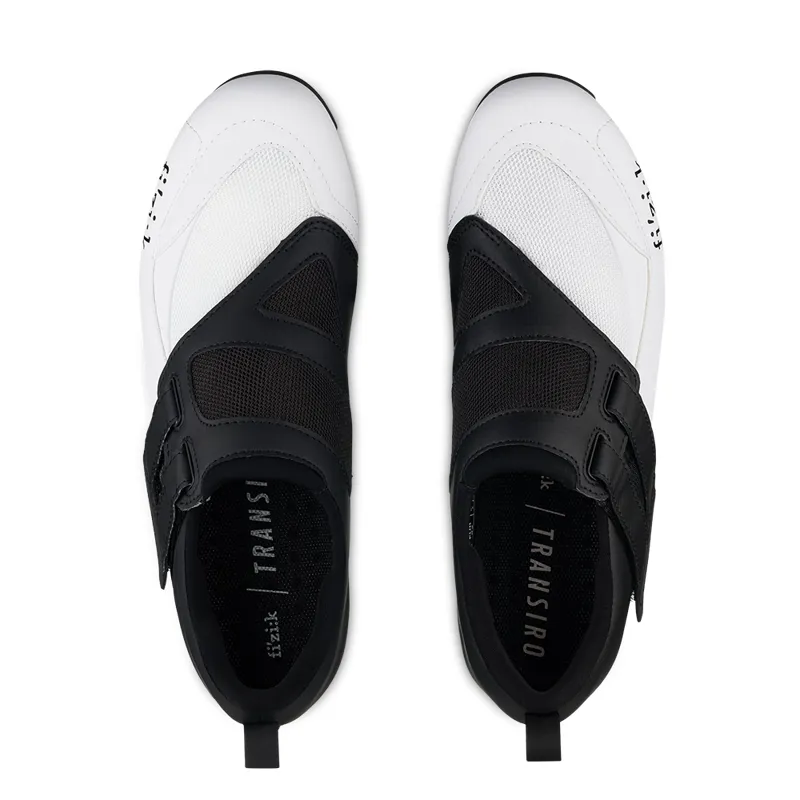 Fizik R4 Transiro Triathlon Shoes - Black/White 2 Fizik R4 Transiro Triathlon Shoes - Black/White - Image 2