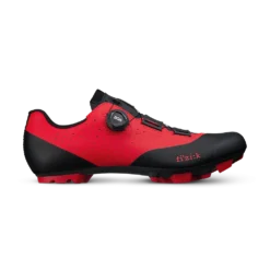 Fizik X3 Vento Overcurve MTB Shoes - Black/Black -Sportfu Bike Gear Shop vento x3 overcurve red black side 15