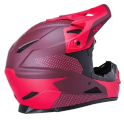 Kali Zoka Dash Full Face Helmet - Matt Red/Burgundy
